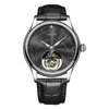 Montres-bracelets 42.5mm Mens AESOP Squelette Tourbillon Montre Mécanique Saphir Grand Cadran Remontage Manuel Machines Mouvement Hommes Montre-Bracelet