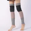 Женщины носки зимы сгущенными теплыми коленными подушками длинный ботинок с высоким содержанием йоги йога для трения