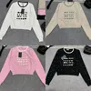 Scrap Bit Knitted Sweater Women Fashion Loose Long Sleeve Knitwear Designer High End Slim Pullover Coat