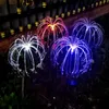 Lawn Lamps Solar Festive Lantern Jellyfish Fireworks Dandelion Landscape Lamp Floor Outlet Lawn Lamp Solar Rechargeable Light Decorative Li P230406