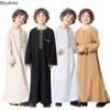 Ropa étnica 2023 Dubai Árabe Musulmán Niños Niños Ropa Abaya Caftan Robes Islámico Ramadán Omán Árabe Qatar Niño Kaftans Disfraces