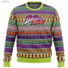 Pulls pour femmes JoJo's Bizarre Adventure Ugly Christmas Sweater Cadeau Père Noël Pull Lit pour homme Sweat-shirt 3D et 2023 Automne/Hiver TopL231107