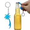 200Pcs/Lot Palm Tree Bottle Opener Portachiavi in lega di alluminio Apri bottiglia da birra Bomboniere all'ingrosso