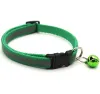 Hot Breakaway Cat Dog Collar with Bells Reflective Nylon Collar Justerbara husdjurskrage för katter eller små hundar 12 färger ZZ