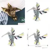 Broches Broches Nouvelle Arrivée Émail Oiseau Broche Broches Mode Mignon Strass Animal Unisexe Femmes Hommes Bijoux Colorf Cadeau Dro Dhgwo