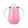 Sippy cup 10oz Kid waterfles RVS beker met handvat Vacuüm geïsoleerd lek Reisbeker Babyfles Mokken BAP FREE Viwku