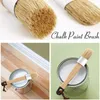 Tools New 3Pack Chalk and Wax Paint Brushes Bristle Stencil Brushes for Wood Furniture Home Wall Decor