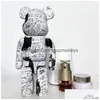 Jeux de nouveauté Jeux de nouveauté 5 styles Bearbricks 400% figurines modèle Bear Brickes et Cyberpunk Daft Punk Joint Bright Face Violence Coll Dhykt