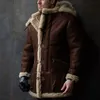 Casacos Masculinos Mandylandy Homens Manga Longa Fur Turn-down Collar Engrossar Quente Shearling Casaco Homens Faux Fur Camurça Casaco de Inverno Outwear Chaquetas 231107