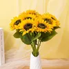 Kwiaty dekoracyjne sztuczny słonecznik tropikalny kwiat fałszywy chryzantem Symulacja rośliny