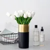 Fiori decorativi 10 pezzi Tulip Flower Piante artificiali Bouquet Decorazione di nozze finta Home Room Decor Flores Artificiales