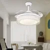 Invisible Fan Lamp With Electric Bird Nest Ceiling Chandelier Living Room Modern Minimalist Remote Control Home