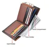 Wallets Men PU Leather Coin Wallet Fashion Short Zipper For Male Card Holders Business Retro Splicing Purse Three-Fold Money Clip