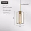 Nordic Modern Hanging Loft Glass Luster Pendant Light Industrial Decor Lights Fixtures E27/E26 For Kitchen Restaurant Lamp