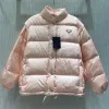 Piumino da donna di design da donna triangolo in metallo cappotto invernale caldo piumino maniche staccabili piumino caldo da esterno