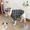 Luxe honden trui jas cap mode warme gebreide kleding schnauzer bichon corgi teddy gouden gesp haar ornamenten