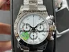 Мужские часы высшего класса от WF Factory 116503 116509 ETA7750 Механизм 40 мм Часы с временным кодом Керамическое кольцо Автоматические механические часы Glow Diving Panda Наручные часы