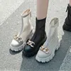 Модельные туфли Comemore, сандалии с дышащей сеткой, большие размеры 43, летние ботинки на платформе, женские туфли на молнии на толстой подошве