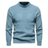 Männer Pullover YM090 Herbst Und Winter Einfarbig Pullover Pullover Halb Stehkragen Casual Unten Stricken Pullover