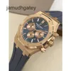 AP Szwajcarskie luksusowe zegarki Royal AP Oak Series 18K Rose Gold Automatyczny mechaniczny zegarek mechaniczny K18276 J9RZ