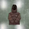 2023 Nouveaux hommes et femmes Doudounes Trapstarss Explosions Tide Marque Marron Petite étiquette Automne / Hiver Coton Top Mode Couple Manteau à capuche