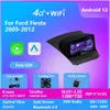 Lecteur vidéo de voiture Android 12 avec GPS pour Ford FIESTA 2009-2017 unité centrale de Navigation Radio automatique Wifi OBD