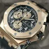 Ap Швейцарские роскошные наручные часы Royal AP Oak Offshore 18-каратное розовое золото Автоматические механические часы 42 мм Мужские часы 26470или бывшие в употреблении мужские часы 5HZ9