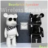 Jogos de novidade Jogos de novidade Bearbrick Speaker Violence Bear Bluetooth Cartoon Tws Wireless Mobile Phone Laptop Ornaments Home Decor T2 Dhnot