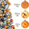 Andra evenemangsfestleveranser 1Box 2436pcs Christmas Ball Tree Ornament Hem Hanging Pendant Year Decoration Gift Navidad 230406