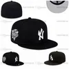 Męski baseball pełne zamknięte czapki litera zielona kolor Kolor La Men Women Grey Blue Brim Visor All Teams Sport 2023 World Fitted Hats Ed Series „Love Hustle