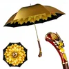 Paraplu's Hoge kwaliteit Luxe Paraplu Bloem Lange steel Winddicht Sterke Parasol Versterkte Outdoor Grote Paraguas Regenkleding