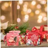Juldekorationer lådor äppelbox presentförpackning choklad godsaker wrap väskor innehavare dekorativa tårtdekor godis gåvor paket bri otadq