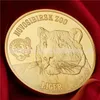 Arts et artisanatPièce d'or animal pièce commémorative tigre lion des îles Vierges