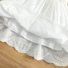 Girl's jurken Baby Girl Princess Dress Mouwloze riem Lace Design Beach Wit Elegant Breathable schattige jurk 1-6t 230407