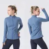 Yoga Jacket Kvinnor Definiera träningsport Fitness Jacket Snabbtorkning Sportjackor Solid färgjacka dragkedja jogga sportskjorta sportklädklänning vestidos