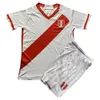 espnsport 2023 Peru LAPADULA TAPIA Kid Kit Soccer Jerey Nationaal team FLORES CUEVA GUERRERO FARFAN ABRAM LORES Thuis Wit Uit Rood Voetbalshirt Korte mouw