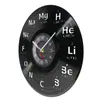 Настенные часы периодические столовые записи часы наука химия декор декор школа школа классная лаборатория винтажные часы