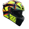 Hjälmar Moto AGV Full Face Crash Helmets K1 E2206 Soleluna 2015 016 Full Face Helmet - Ny! Snabb leverans! Wn-xt9o