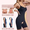 Kvinnor Bodysuit Öppen Crotch Butt Lifter Full Body Shaper Flat Belly Corset Mage Control Shapewear Fajas Colombian Slim Underwear