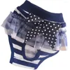 Hondenkleding wasbaar sanitair briefs vrouwelijke huisdieren broek fysiologische puppy luier shorts slipje