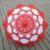 Paraplyer vintage brud parasol handgjorda spets broderi sol paraply elegant bröllop party layout inredning dekoration