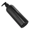 Storage Bottles 4 Pcs Shampoo Container Black Outfit Travel Pump Oil Dispenser Set Lotion Refillable