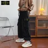 2023 Mens Patches Stone Vintage Island Cargo Calças Designer Big Pocket Macacões Calças Track Pant Sweaterpants Leggings Long Sports Calças MBka