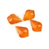 Candelabro Crystal S 30pcs 50mm Color naranja Parte Colgante Lámpara de cristal Prismas Piezas Colgantes Decoración
