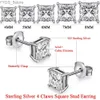 Stud TTVOVO Authentic 925 Sterling Cubic Zirconia CZ Stud Earrings for Women Men Wedding Bridal Earring Brincos S925-Sterling-Jewelry YQ231107