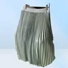 Jesienne kobiety długie spódnice Aline plisowana elastyczna talia projektantka luksusowa harajuku kobieta odzież Kpop9882800