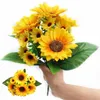 Kwiaty dekoracyjne sztuczny słonecznik tropikalny kwiat fałszywy chryzantem Symulacja rośliny
