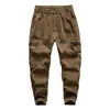 Męskie spodnie bawełniane spodnie man taktyczny ładunek wojskowy dla mężczyzn Wysokiej jakości Outdoor Hip Hop Safari Safari Styppants Streetwear Streetwear