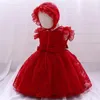 Kız Elbiseler Bebek Kızlar İçin 1. Doğum Günü Bebek Elbise Cadılar Bayramı Partisi Born Noel Kırmızı Giyim