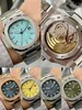 Watcher Men's Watch Luxury Men's Watch 40 مم حزامًا من الفولاذ المقاوم للصدأ الكلاسيكي ، واتصل زرقاء زرقاء سوبر مضيعة للماء مشاهدة مونتر دي لوكس دجيتس مشاهدة جيسون 007